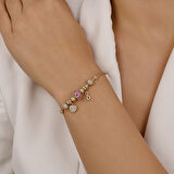 Altın Charm Bileklik - 14K - 8.18gr