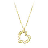 Kalp Figürlü Altın Kolye - 14K - 1.40gr