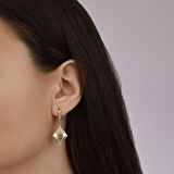 Tasarım Altın Küpe - 14K - 6.51gr