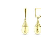 Tasarım Altın Küpe - 14K - 6.29gr