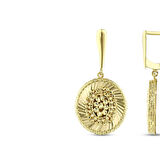 Tasarım Altın Küpe - 14K - 6.35gr