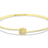 Yonca Figürlü Altın Kelepçe - 14K - 4.48gr