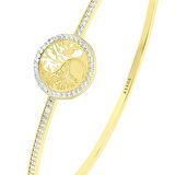 Taşlı Altın Kelepçe - 14K - 4.57gr