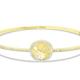 Taşlı Altın Kelepçe - 14K - 4.57gr