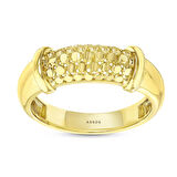 Tasarım Altın Yüzük - 14K - 2.75gr