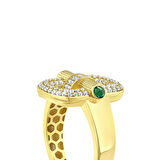 Taşlı Tasarım Altın Yüzük - 14K - 4.33gr