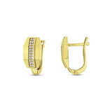 Taşlı Altın Küpe - 14K - 2.74gr
