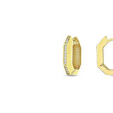 Taşlı Altın Küpe - 14K - 3.18gr