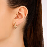 Taşlı Altın Küpe - 14K - 3.18gr