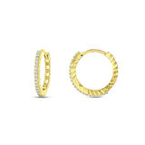 Tsşlı Altın Halka Küpe - 14K - 1.86gr