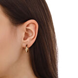 Altın Halka Küpe - 14K - 2.41gr