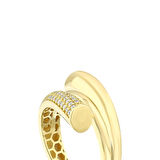 Taşlı Tasarım Altın Yüzük - 14K - 3.42gr