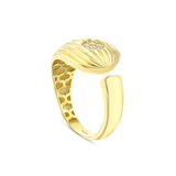 Taşlı Tasarım Altın Yüzük - 14K - 2.66gr