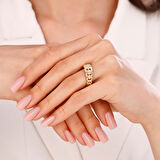 Tasarım Altın Yüzük - 14K - 2.58gr