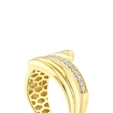 Taşlı Tasarım Altın Yüzük - 14K - 3.94gr