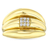 Taşlı Tasarım Altın Yüzük - 14K - 3.47gr