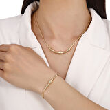 Tasarım Altın Set - 14K - 3.64gr
