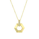 Tasarım Altın Kolye - 14K - 2.22gr