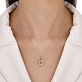 Tasarım Altın Kolye - 14K - 2.05gr