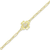 Çiçek Figürlü Altın Bileklik - 14K - 1.98gr