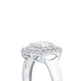 Altın Baget Taşlı Tasarım Yüzük - 14K