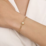 Kalpli Tasarım Altın Bileklik - 14K - 1.64gr