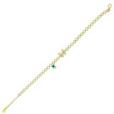 Kelebek Figürlü Tasarım Bileklik - 14K - 3.41gr