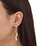 Tasarım Altın Küpe - 14K - 5.14gr