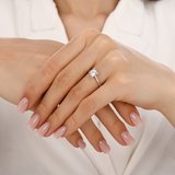 Altın Tektaş Yüzük - 14K - 2.30gr