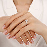 Altın Tektaş Yüzük - 14K - 1.95gr