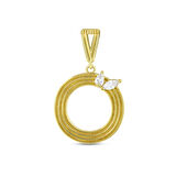 Altın O Harf Kolye Ucu - 14K - 2.00gr