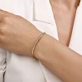 Altın Tasarım Kelepçe Bilezik - 14K