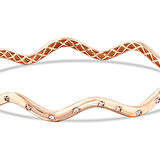 Altın Tasarım Kelepçe Bilezik - 14K