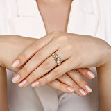 Altın Tasarım Yüzük - 14K