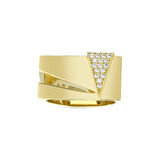 Tasarım Altın Yüzük - 14K - 4.17gr
