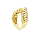 Tasarım Altın Yüzük - 14K - 3.70gr