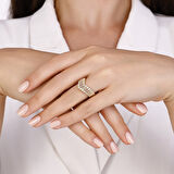 Tasarım Altın Yüzük - 14K - 3.70gr