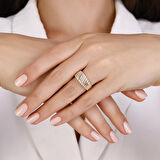 Tasarım Altın Yüzük - 14K - 3.81gr