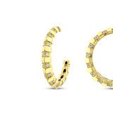 Altın Tasarım Halka Küpe - 14K