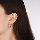 Altın Tasarım Halka Küpe - 14K