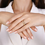 Tasarım Altın Yüzük - 14K - 2.73gr