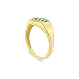 Renkli Taşlı Altın Yüzük - 14K - 2.19gr