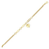 Altın Kalp Figürlü Bileklik - 14K