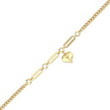 Altın Kalp Figürlü Bileklik - 14K