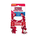 Kong Goodie Bone Kemik Şeklinde İp Sallantılı Köpek Oyuncağı Xsmall Kırmızı