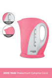 AWOX Mercan Kettle Pembe, Mercan Kettle 1,7 Litre Su Isıtıcısı 2000 W