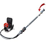 Baseh Teleskopik Şanzımanlı Solax Motorlu Zeytin Hasat Makinesi 3 Hp