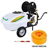 Gardenpro Benzinli Basınçlı İlaçlama Makinası 200 Lt + 100 mt İlaçlama Hortumu