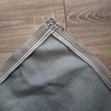 %95 GÖLGELİK FİLE 4x7 METRE ÇİT FİLESİ GÖLGE KORUMA KREM 95'LİK BAHÇE ÇİTİ HALKALI KUŞAKLI JÜT GÖLGELİK