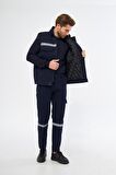 İş Elbisesi Yelek Pantolon Takım 7/7 Gabardin Kumaş Reflektörlü